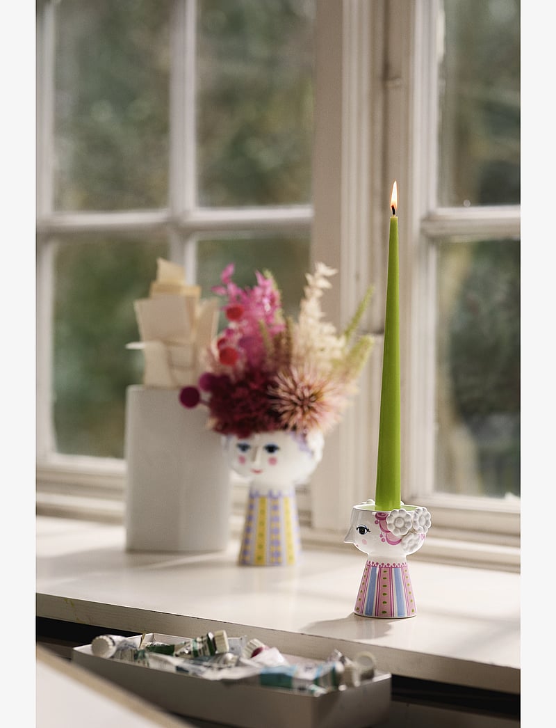 Bjørn Wiinblad - Eva Candle holder H9.5 cm pink - shop by price - pink - 3