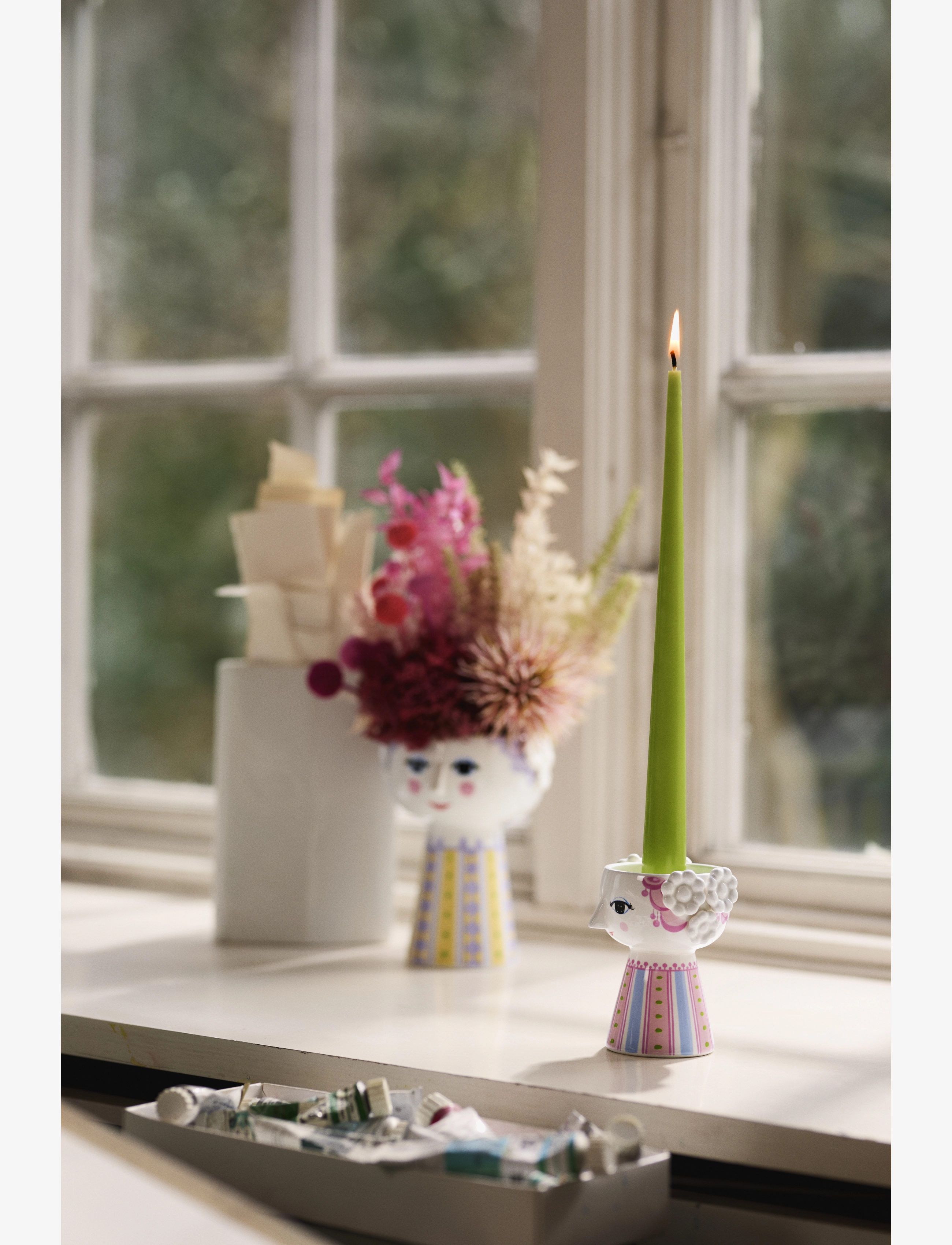 Bjørn Wiinblad - Eva Lysestake H9.5 cm pink - shop etter pris - pink - 3