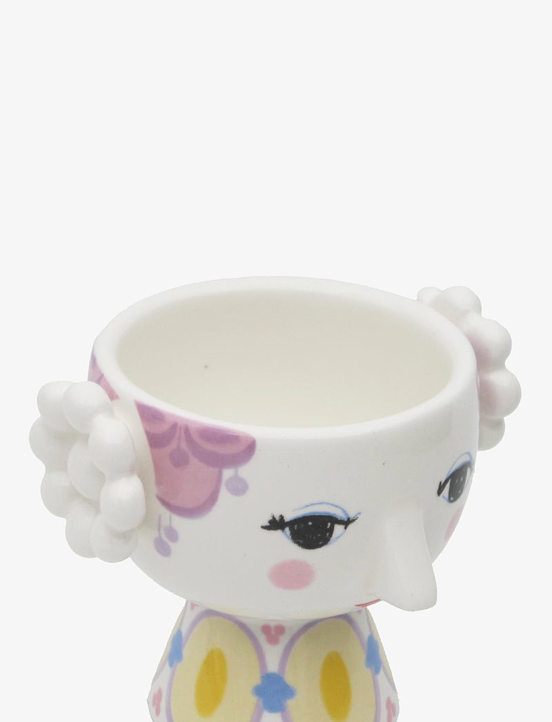 Bjørn Wiinblad - Eva Tealight holder Ø6.5 cm yellow/lavender 2 pcs. - teelichthalter - yellow/lavender - 1