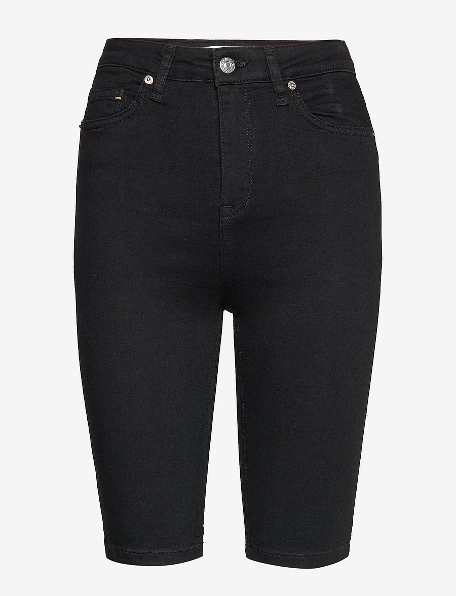 Blanche - Jade HW short - bermudashorts - black demin - 0