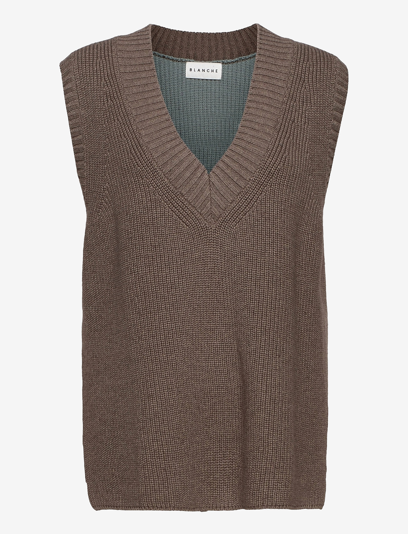 Blanche - Hybrid - knitted vests - major brown - 0