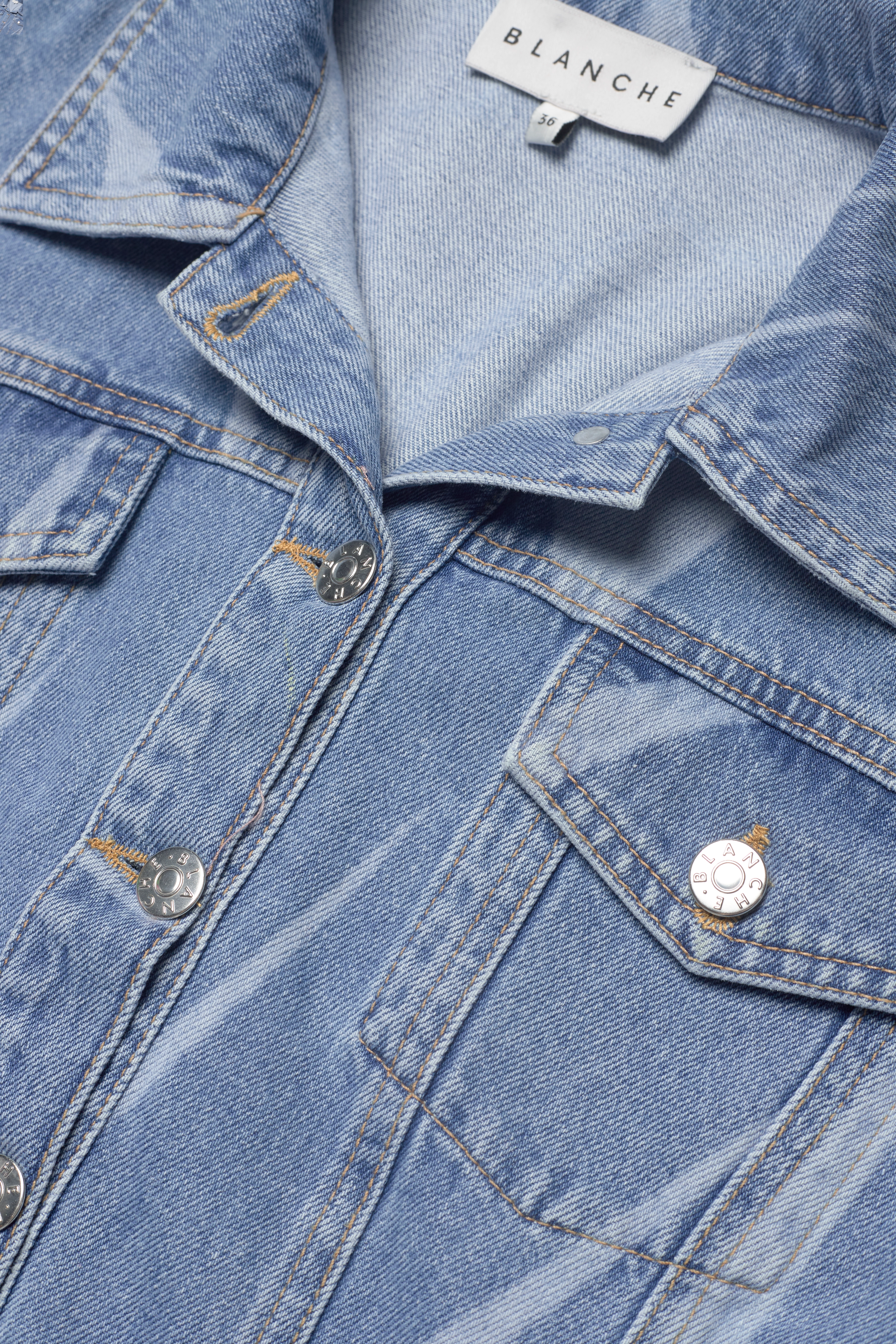 Blanche - Fade Denim Jacket - vintage blue - 3