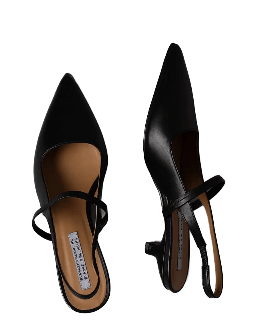 Blankens - The Julie - högklackade slingbacks - black - 4