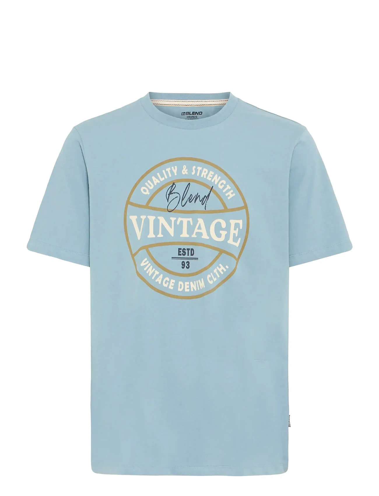 Blend Bhib Logo S/S Tee - Blue - S 1