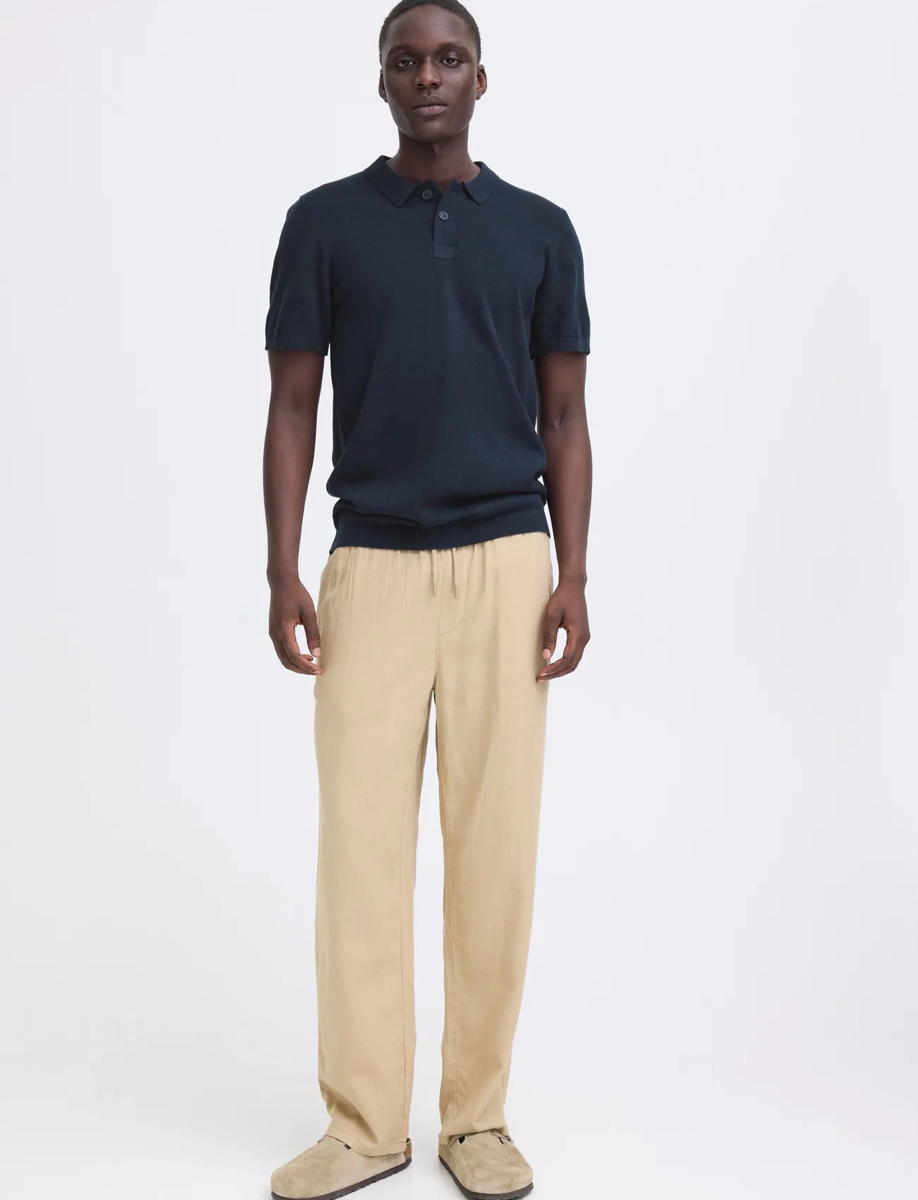 Blend Bhbray Knit Polo - Navy - S 1