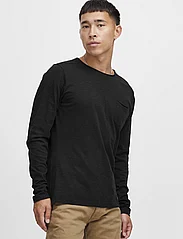 Blend - BHNICOLAI tee l.s. - long-sleeved t-shirts - black - 7