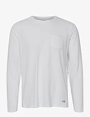 Blend - BHNICOLAI tee l.s. - long-sleeved t-shirts - white - 1