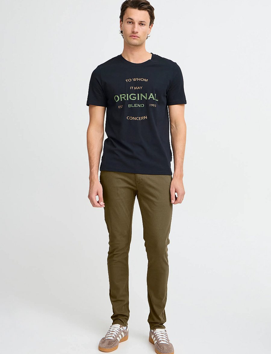 Blend - BHNATAN PANTS - chino-püksid - olive night green - 0