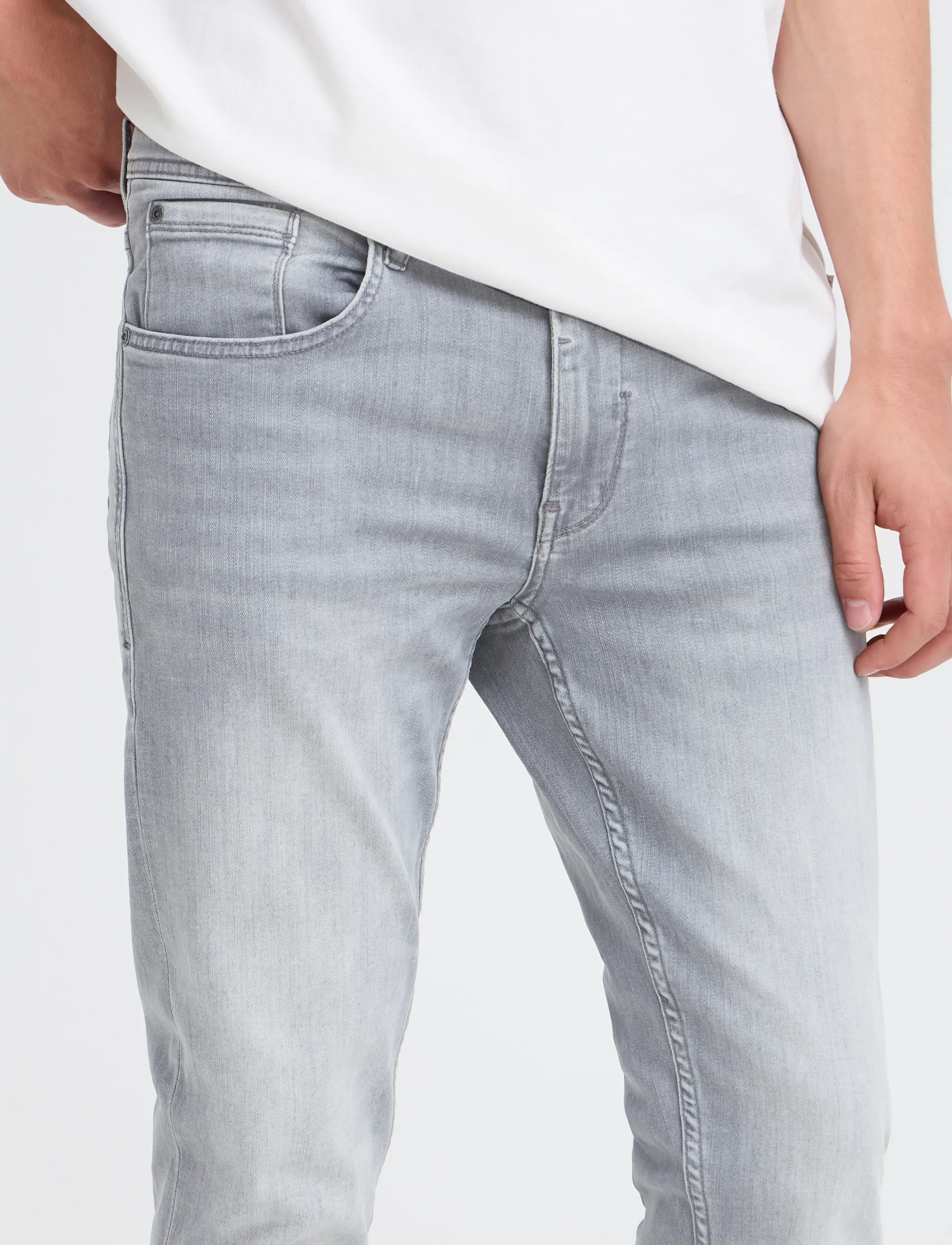 Blend - BHJET SLIM MULTFLX 7721 NOOS - liibuvad teksad - denim grey - 5