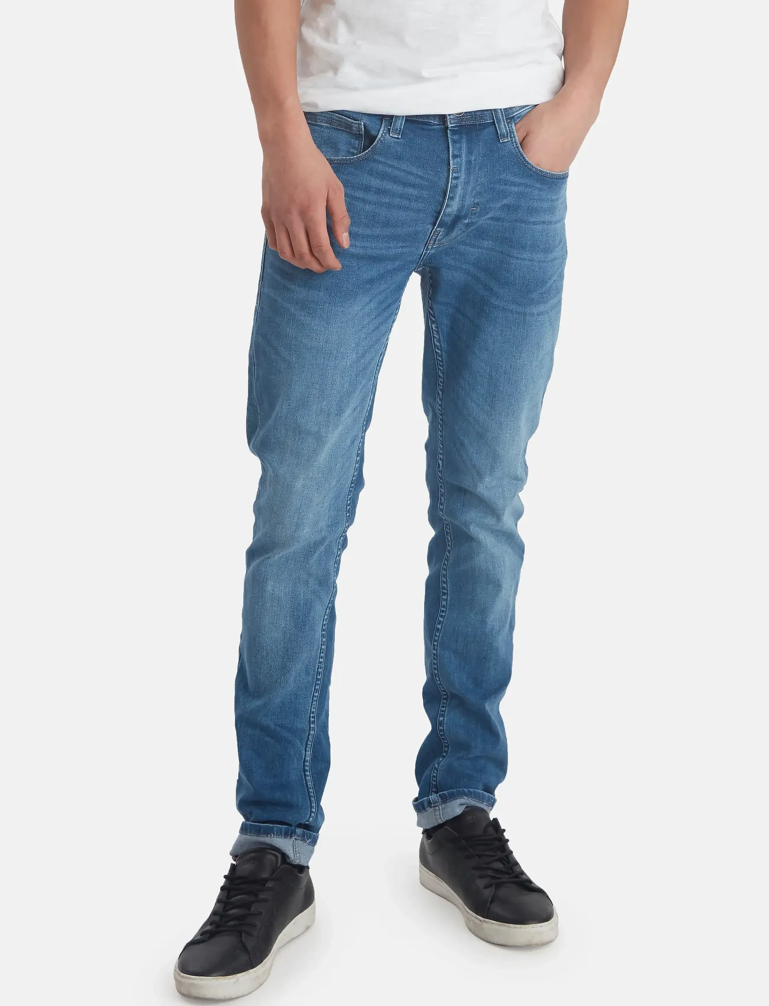Blend BHJET SLIM MULTFLX 7721 NOOS - Skinny jeans - DENIM MIDDLE BLUE / blue