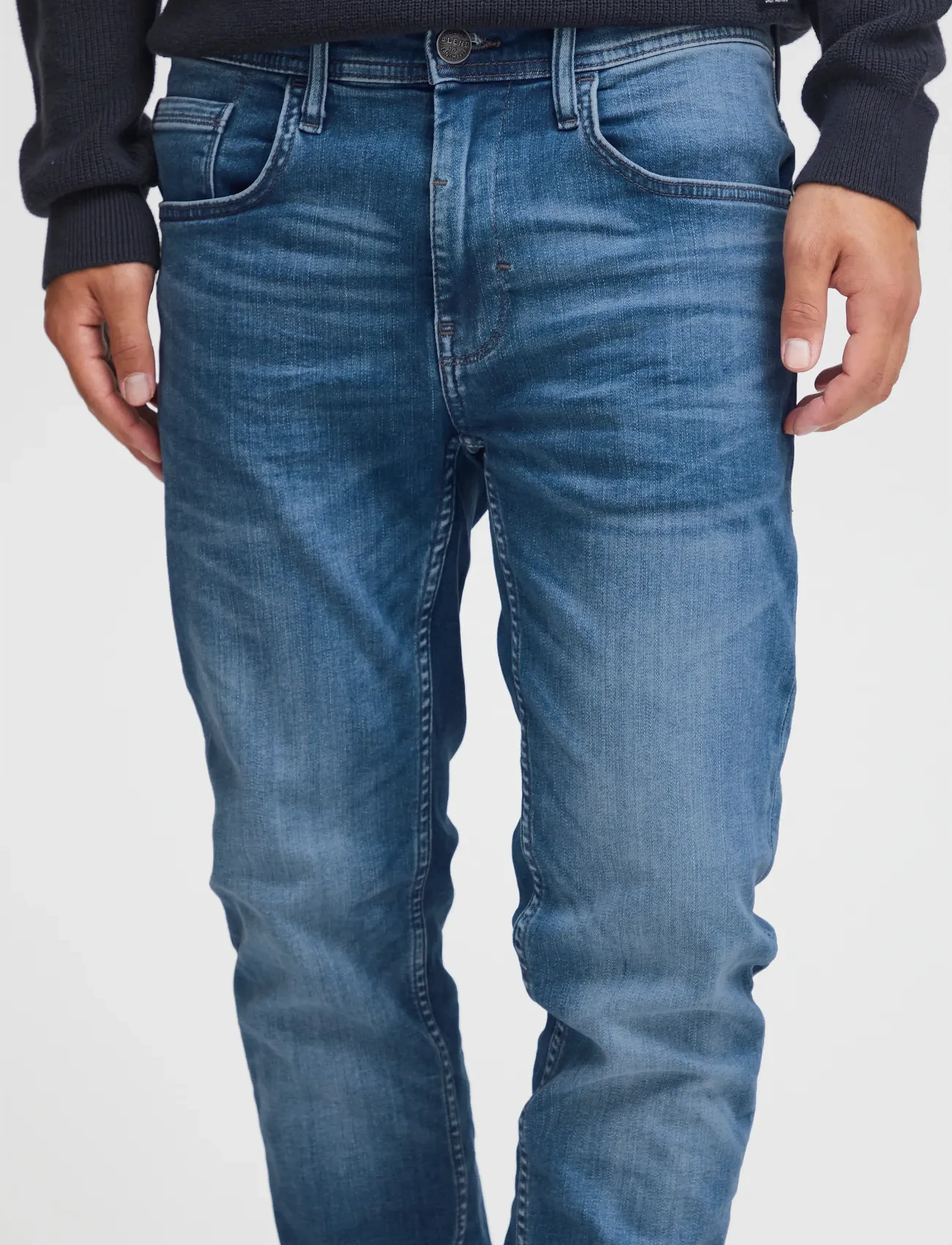 Blend - BHJET SLIM MULTFLX 7721 NOOS - män - denim middle blue - 5