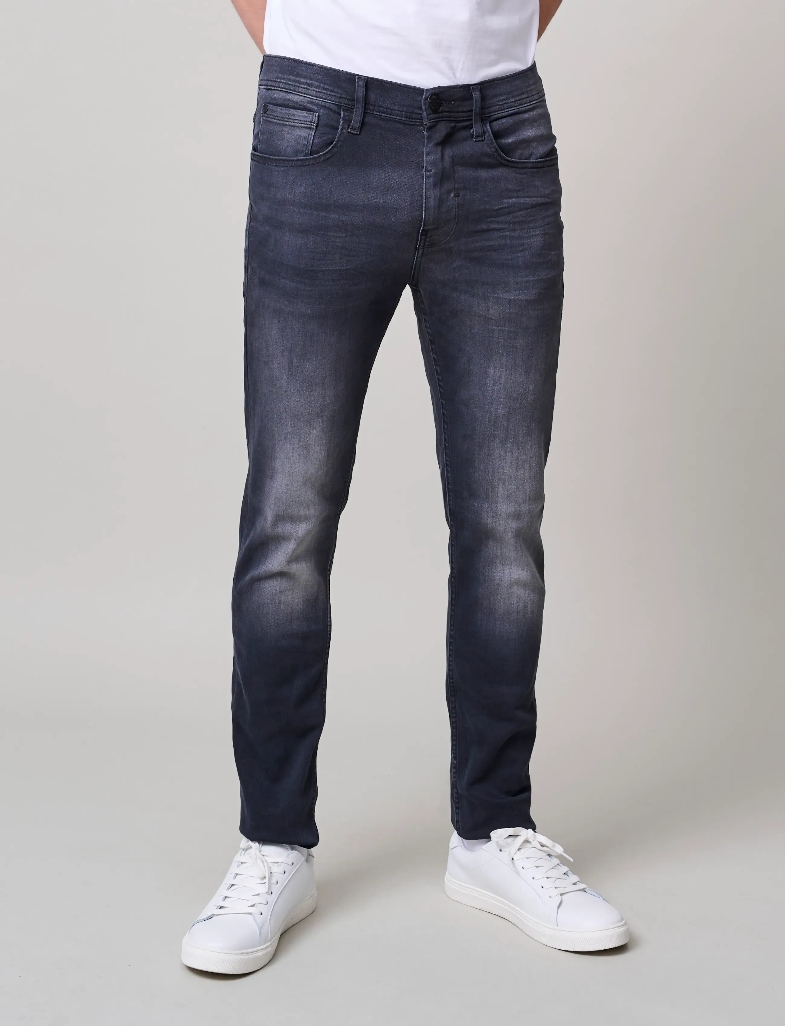 Blend - BHJET SLIM MULTFLX 7721 NOOS - män - denim washed black - 3