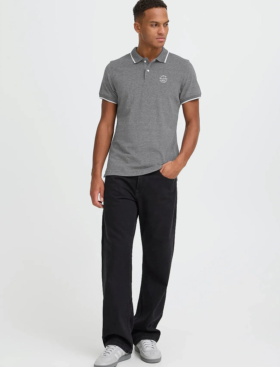 Blend - BHNATE POLO NOOS - lühikeste varrukatega polod - black - 0