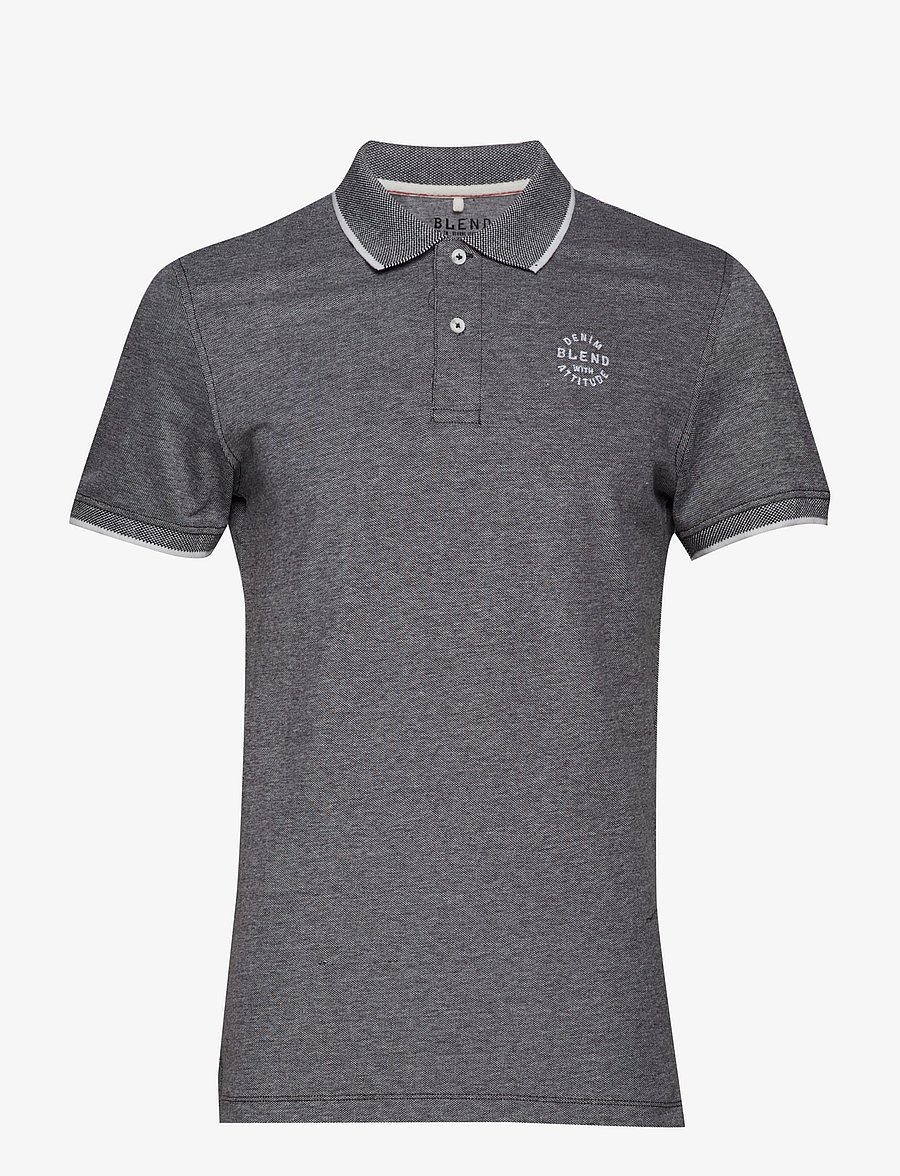 Blend - BHNATE POLO NOOS - lühikeste varrukatega polod - black - 2