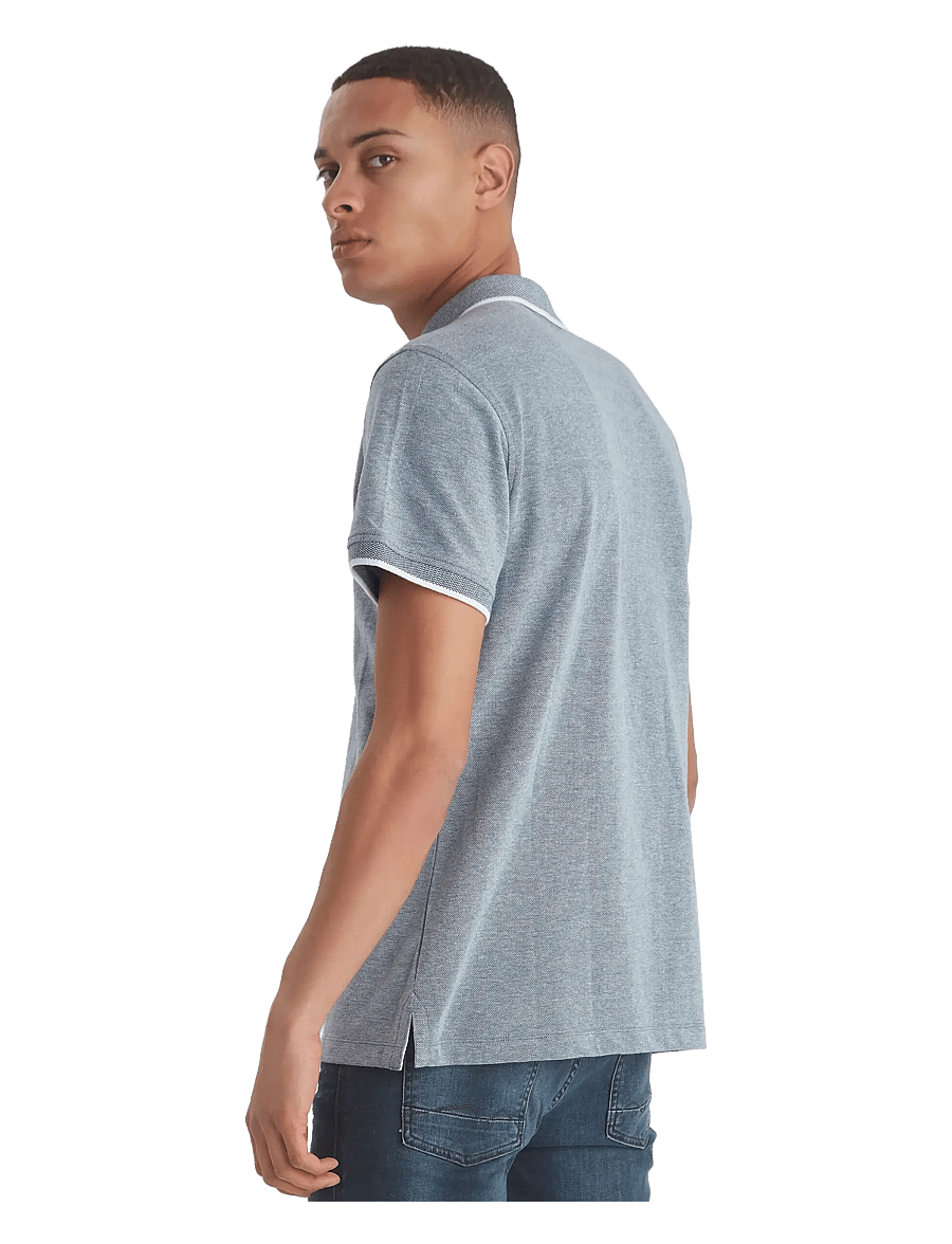 Blend - BHNATE POLO NOOS - short-sleeved polos - denim blue - 1