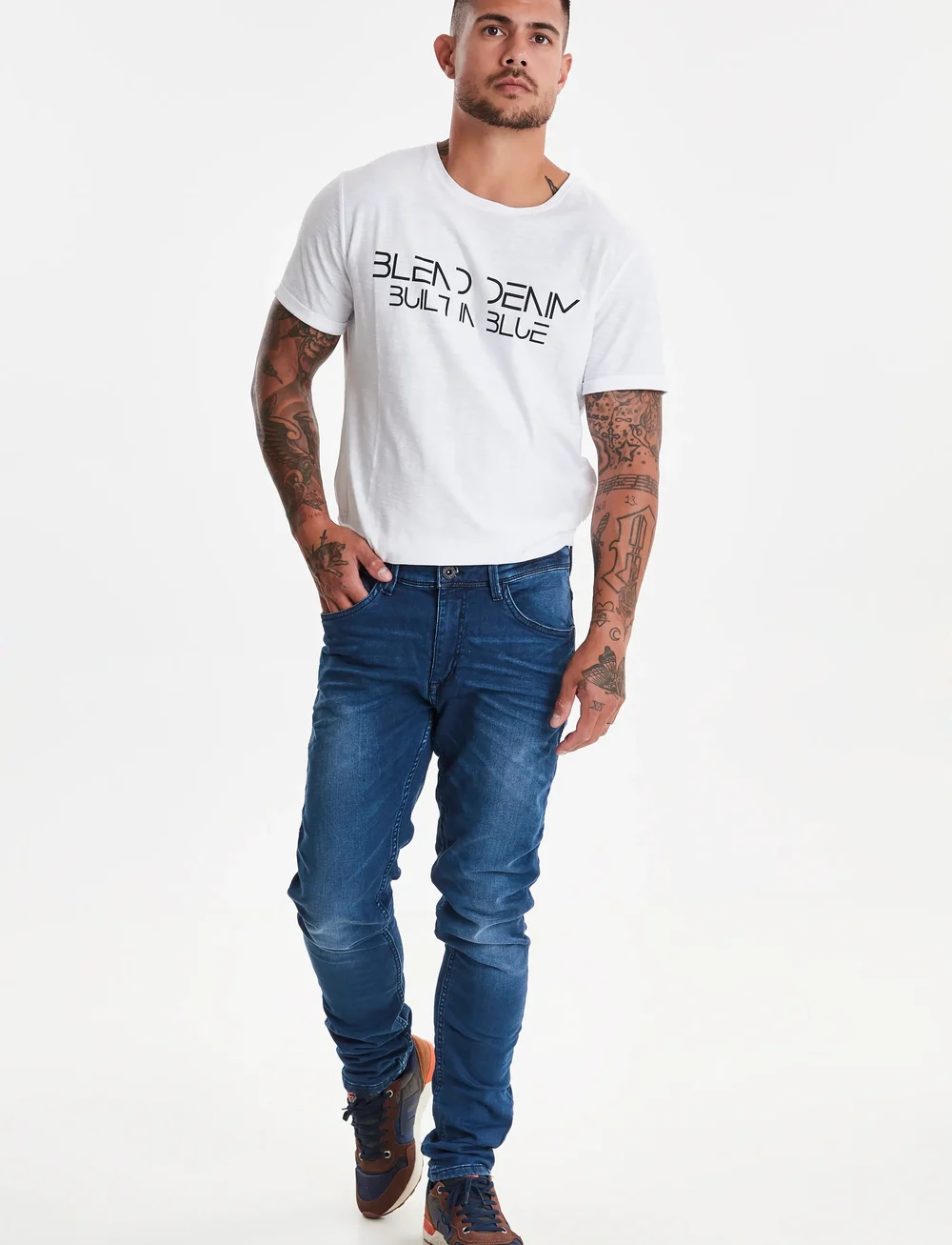 Blend - Jet Fit Jogg - NOOS - slim jeans - denim middle blue - 5