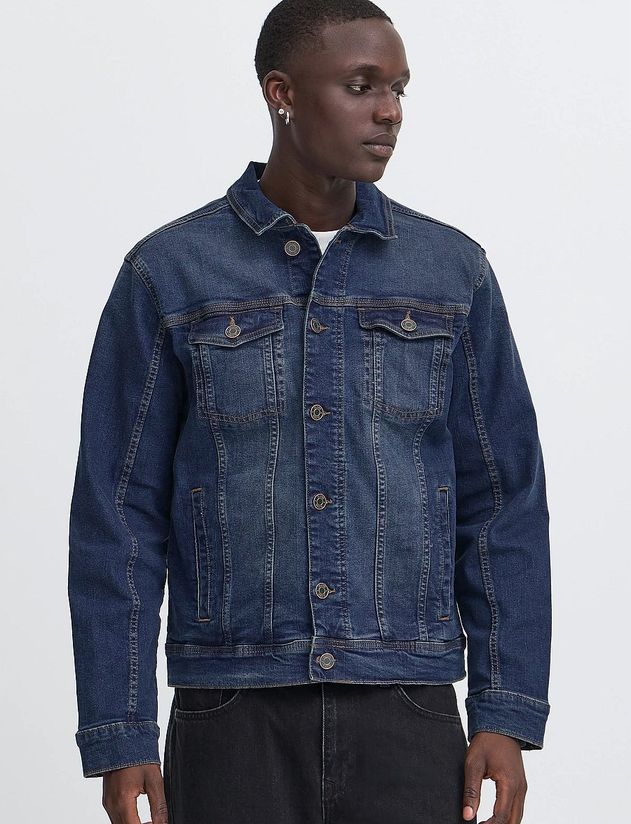Blend - BHNARIL Outerwear - ungefütterte denimjacken - denim dark blue - 4