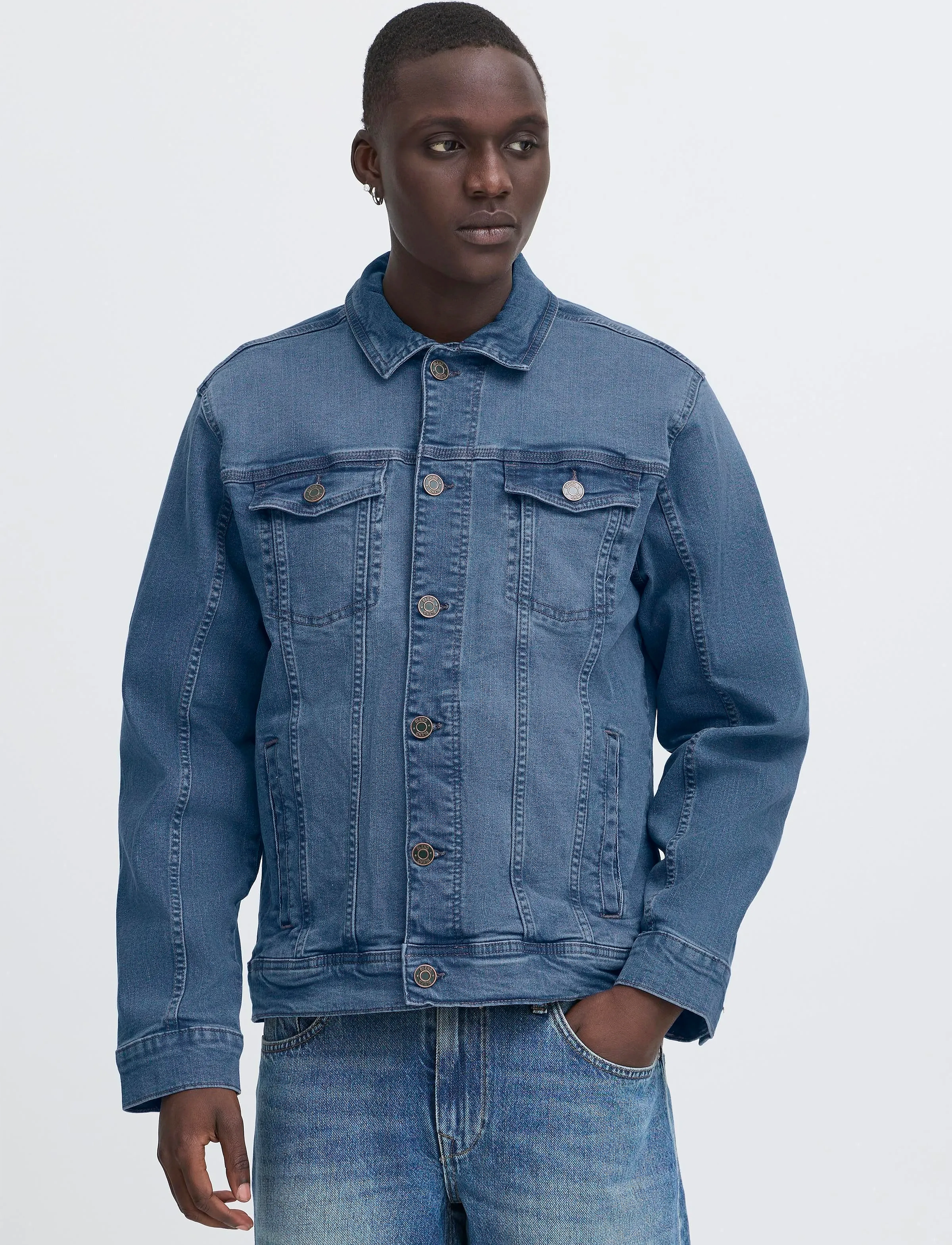Blend - BHNARIL Outerwear - spring jackets - denim middle blue - 5