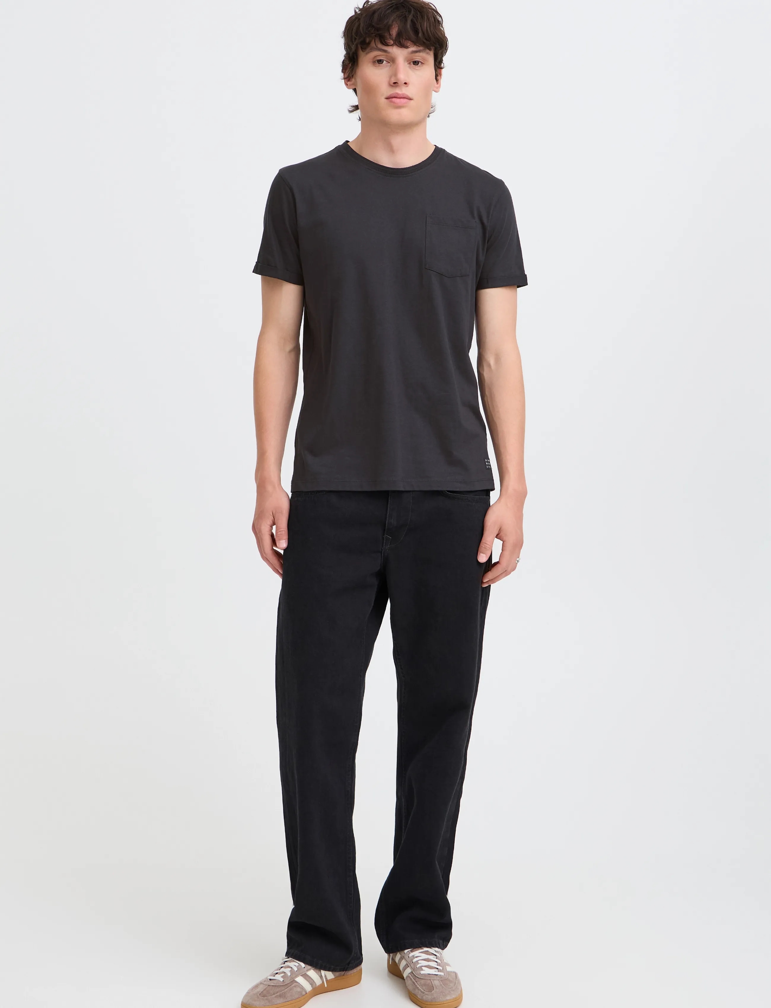 Blend BHNASIR TEE NOOS - T-Shirts - BLACK / black