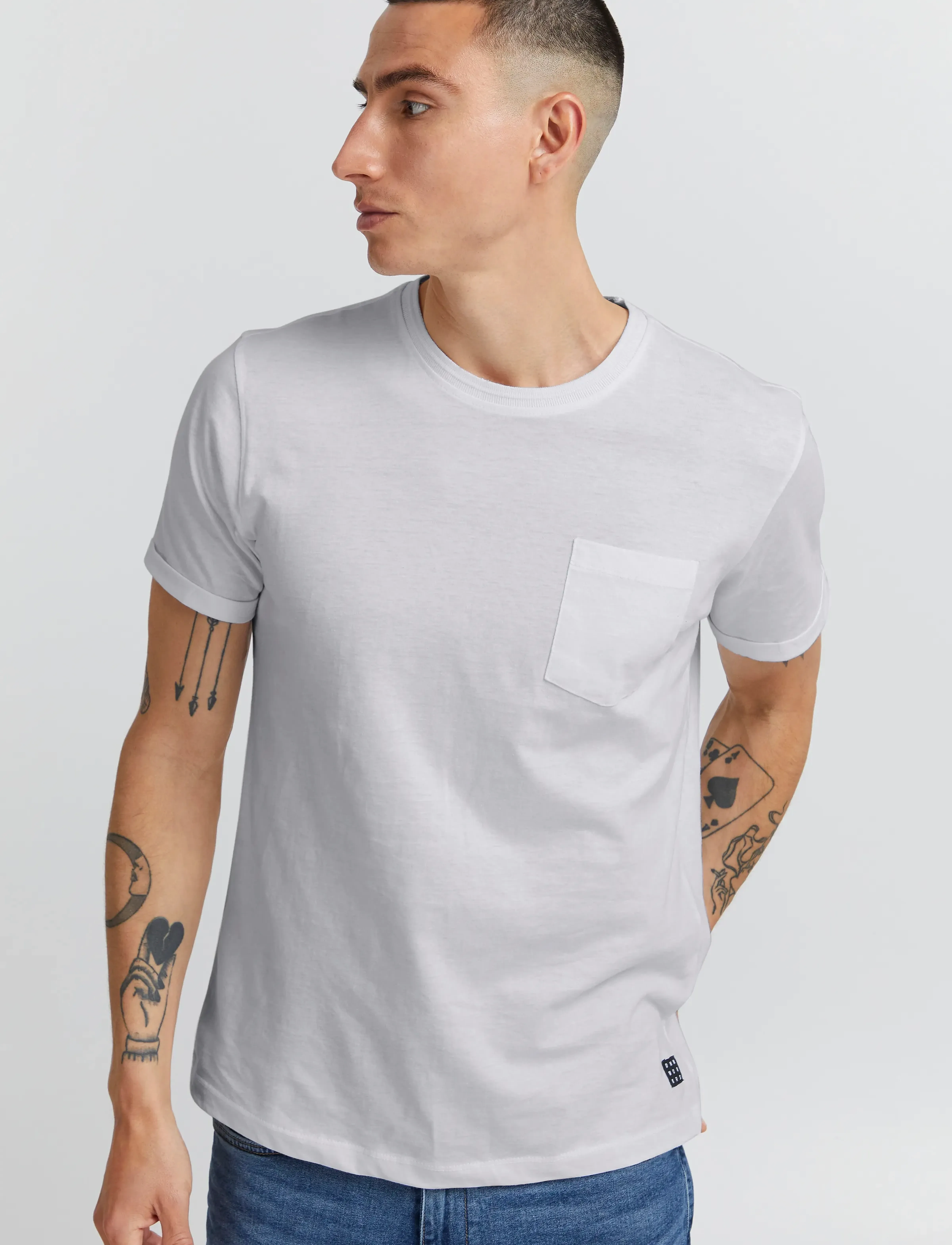 Blend - BHNASIR TEE NOOS - krótki rękaw - bright white - 4