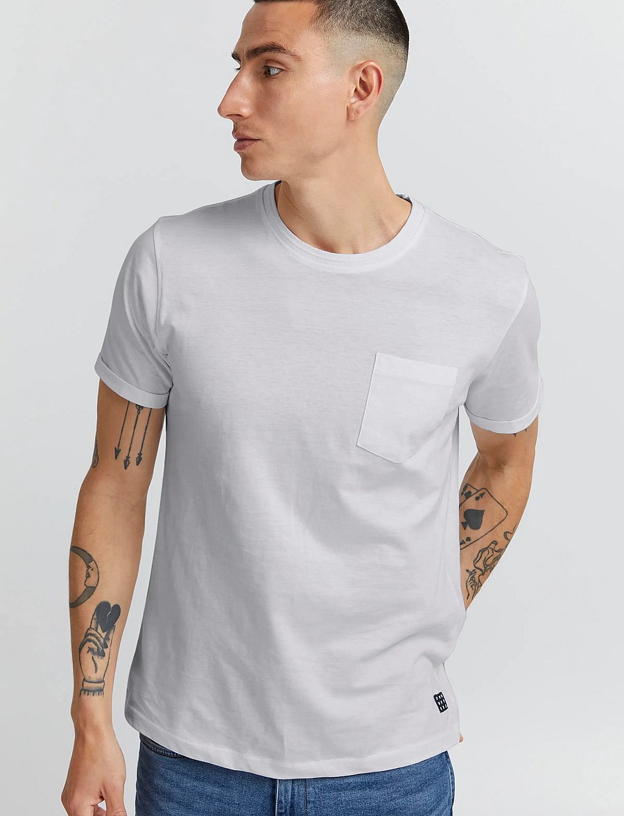 Blend - BHNASIR TEE NOOS - lühikeste varrukatega t-särgid - bright white - 4