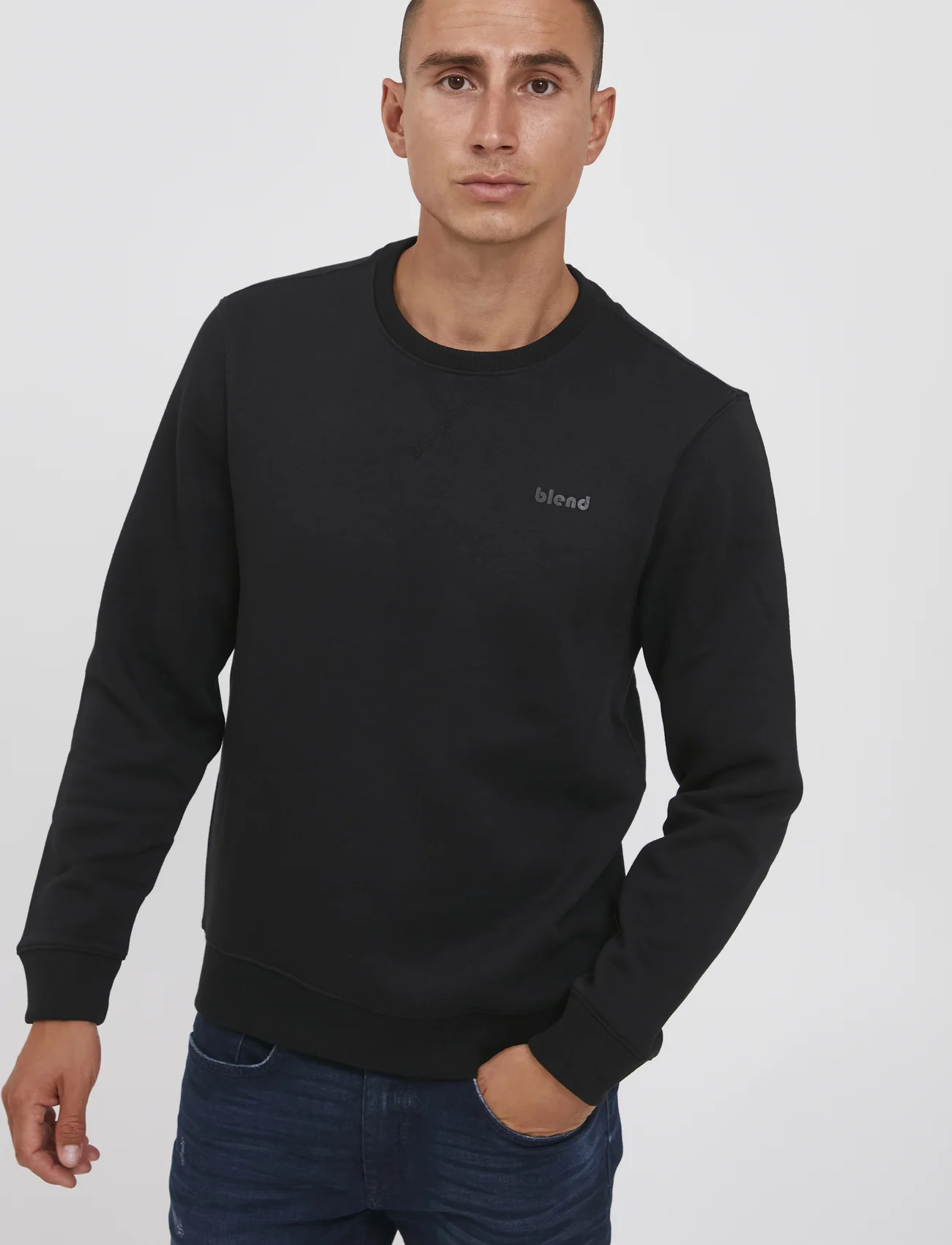 Blend - BHDOWNTON Crew neck sweatshirt - sweatshirts - black - 0