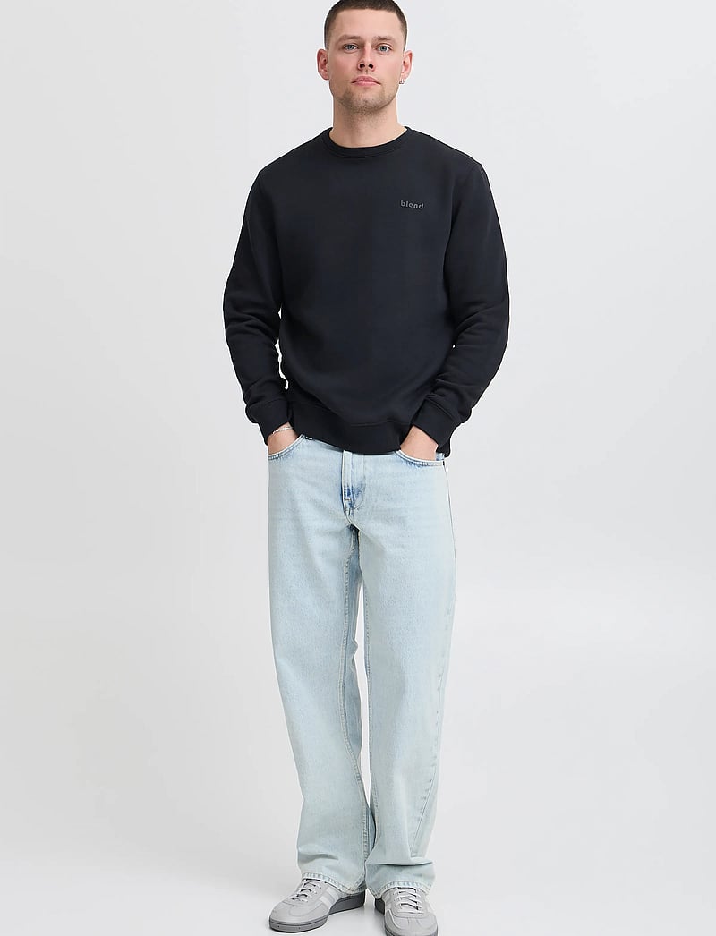 Blend - BHDOWNTON CREW NECK SWEAT NOOS - kollektioner - black - 0