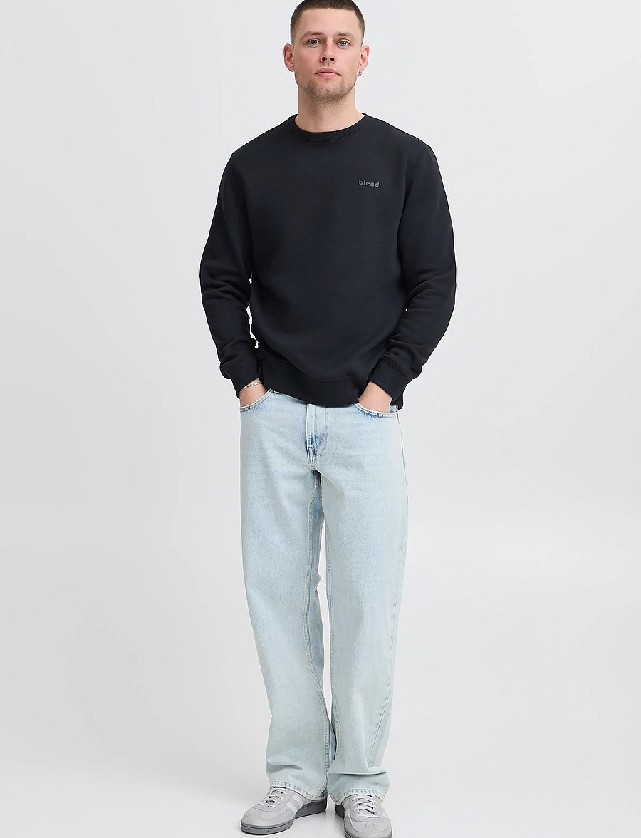 Blend - BHDOWNTON CREWNECK - sweatshirts - black - 0