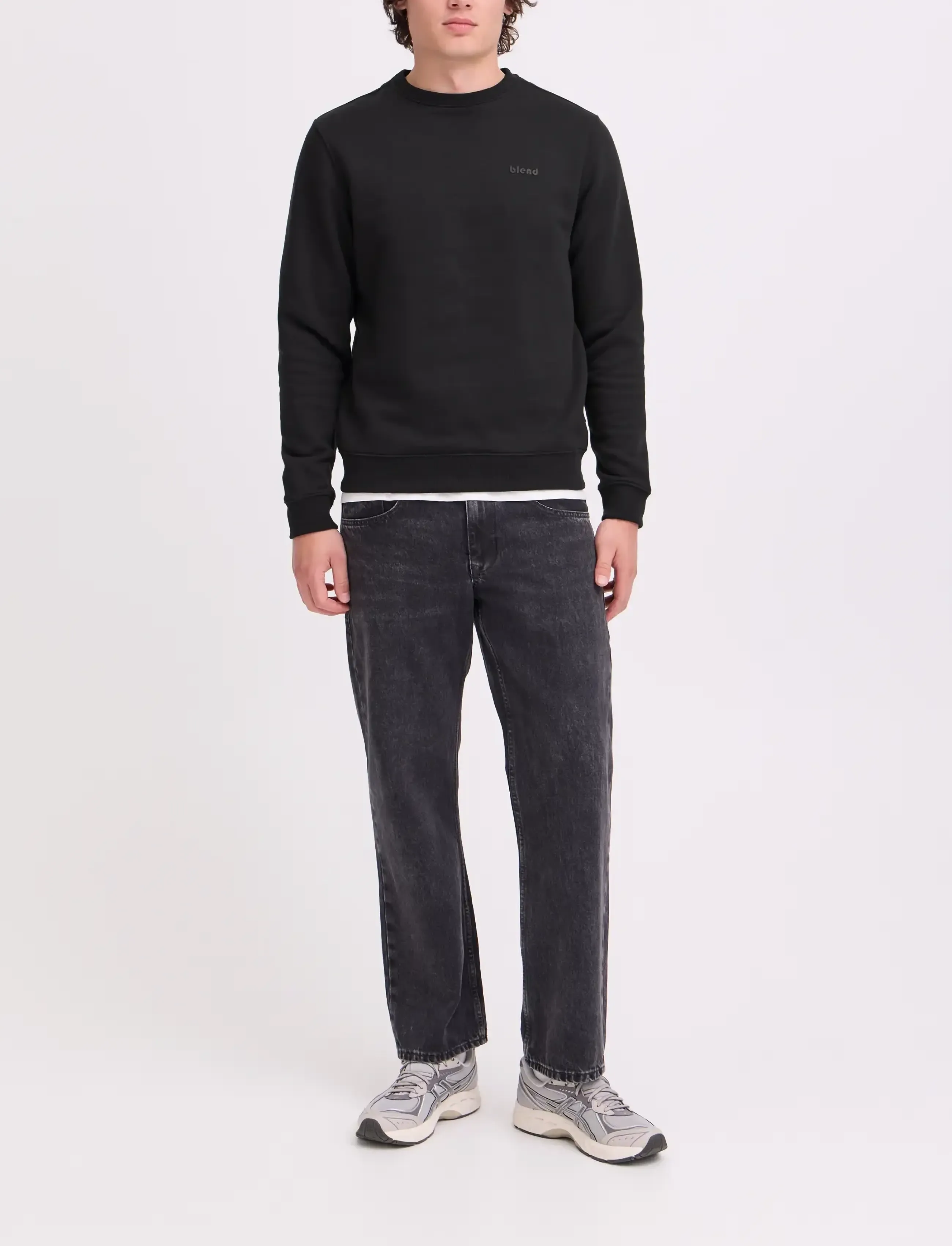 Blend BHDOWNTON CREWNECK - Sweatshirts & Hoodies - BLACK / black
