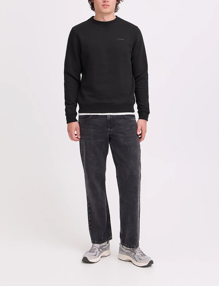 Blend - BHDOWNTON CREWNECK - sweatshirts - black - 0