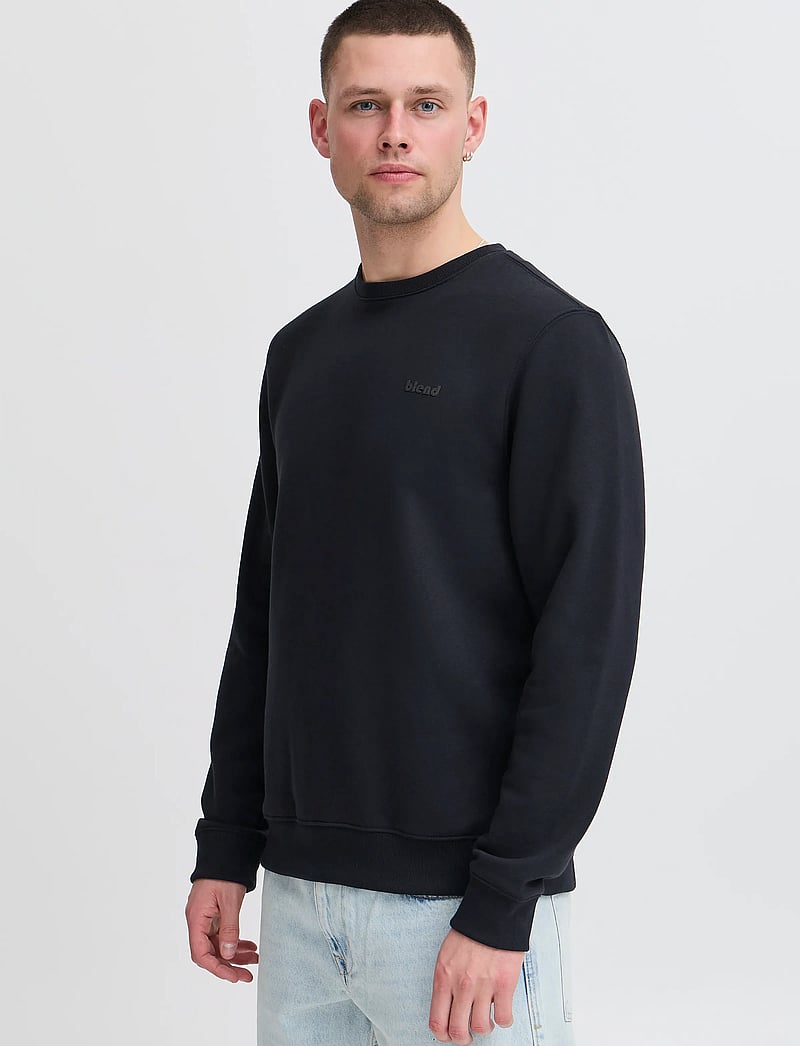 Blend - BHDOWNTON CREW NECK SWEAT NOOS - kollektioner - black - 4
