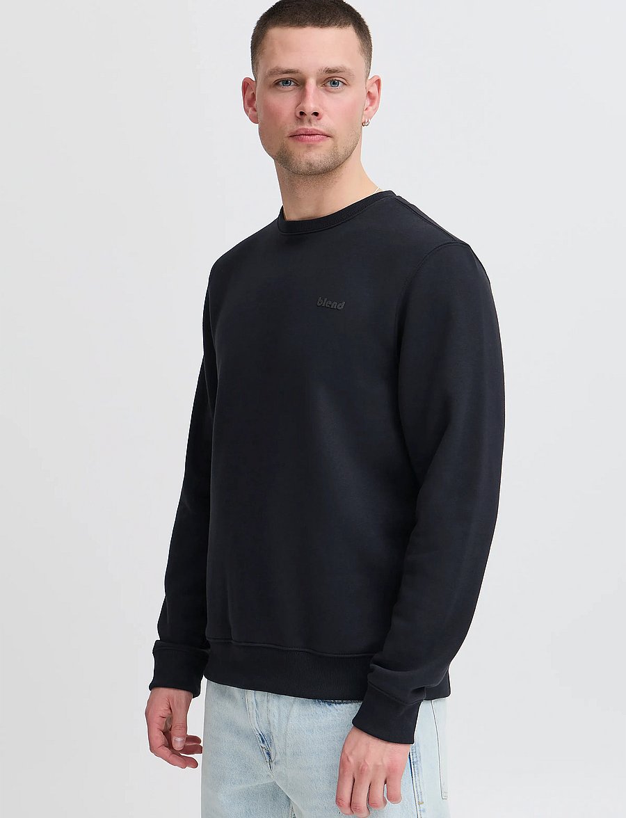 Blend - BHDOWNTON CREWNECK - sweatshirts - black - 4