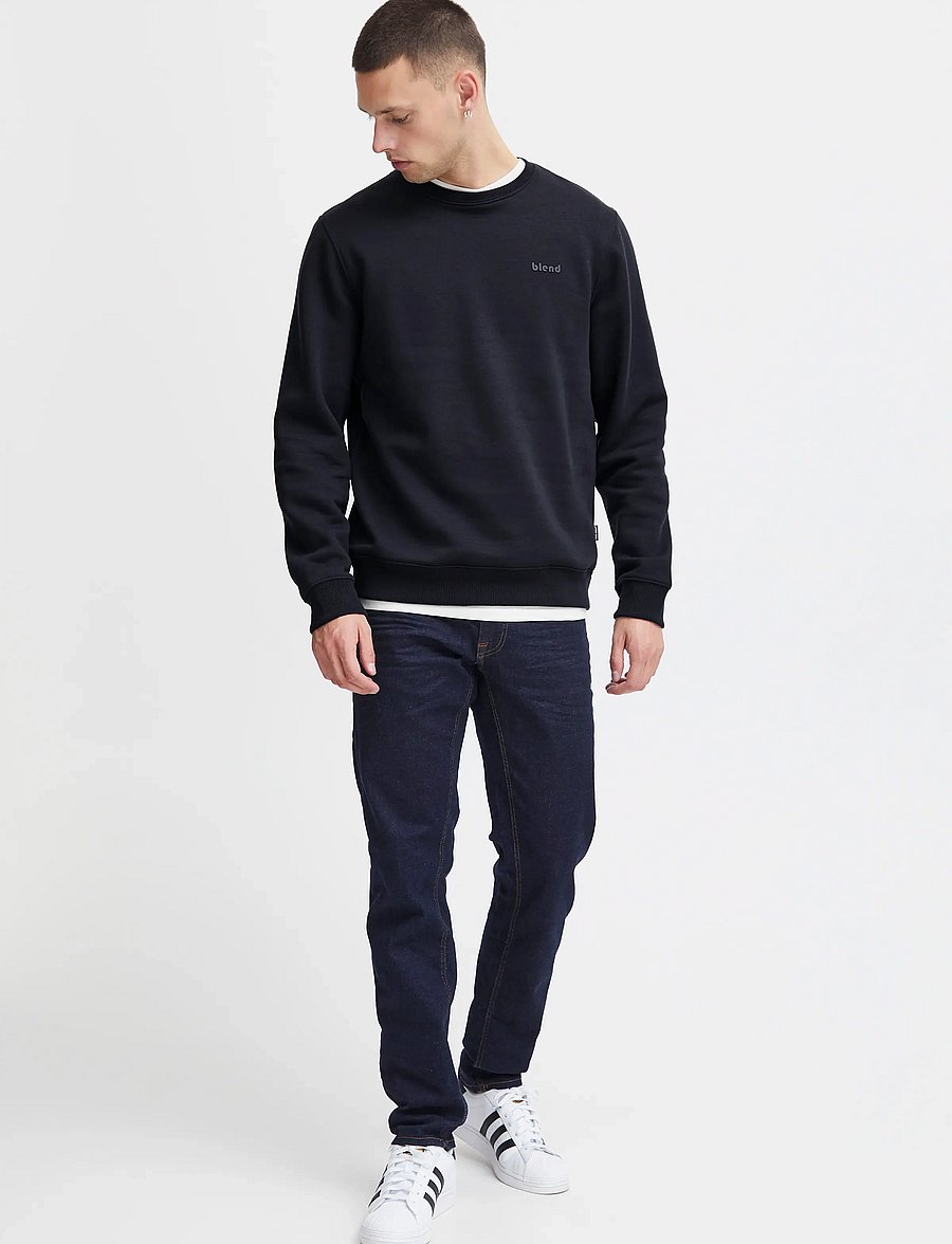 Blend - BHDOWNTON CREWNECK - kollektioner - dark navy - 0