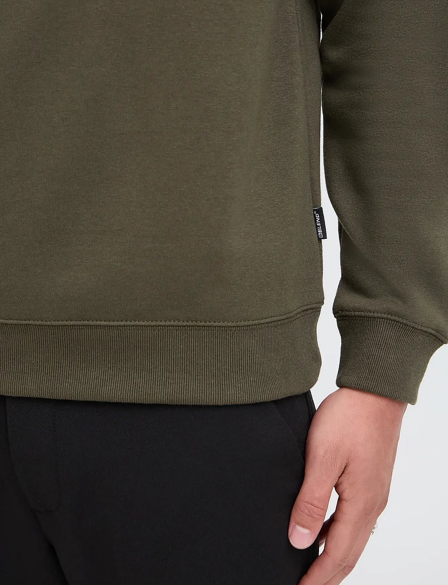 Blend - BHDOWNTON CREWNECK - collections - forest night - 0