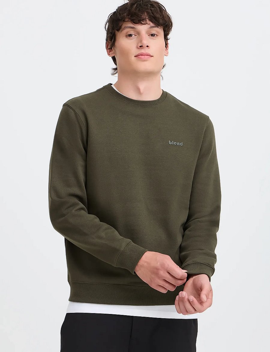 Blend - BHDOWNTON CREWNECK - collections - forest night - 5