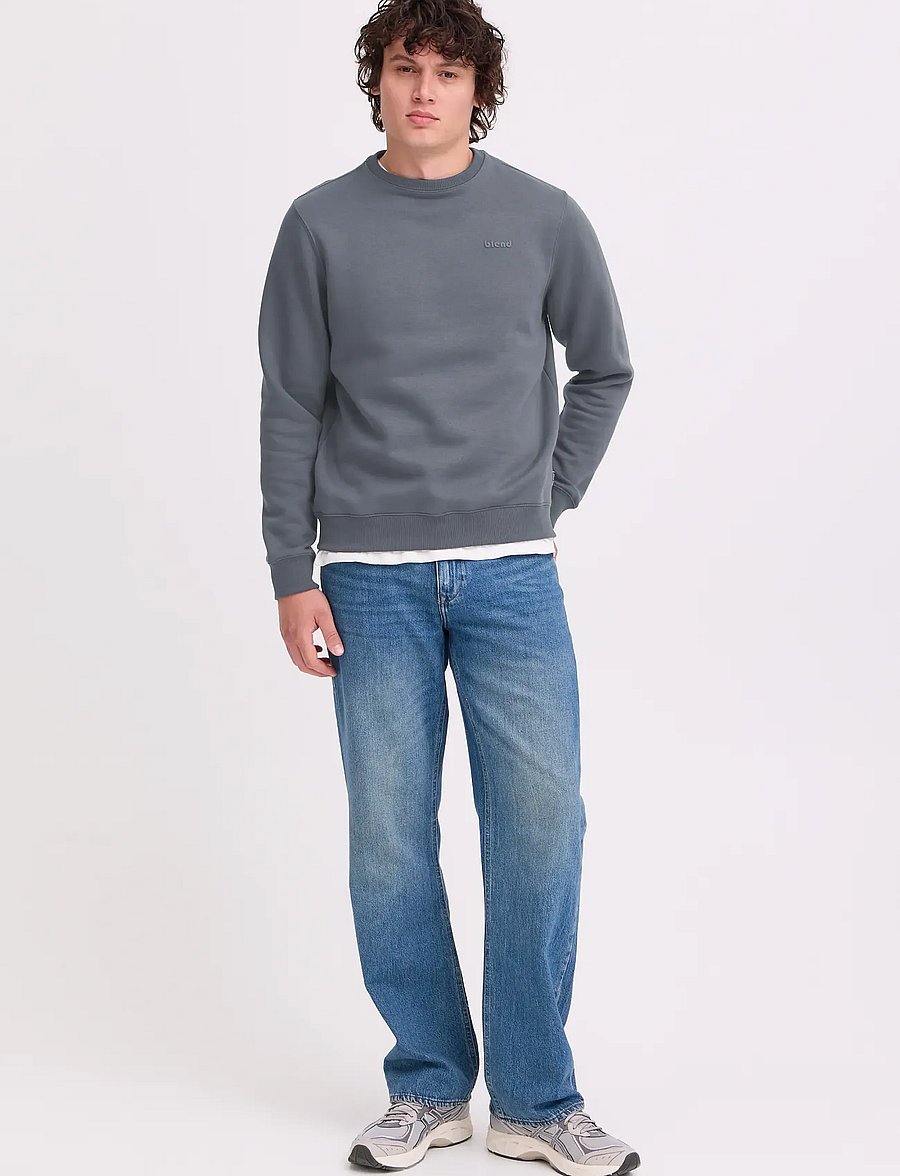 Blend - BHDOWNTON CREWNECK - kollektioner - iron gate - 0