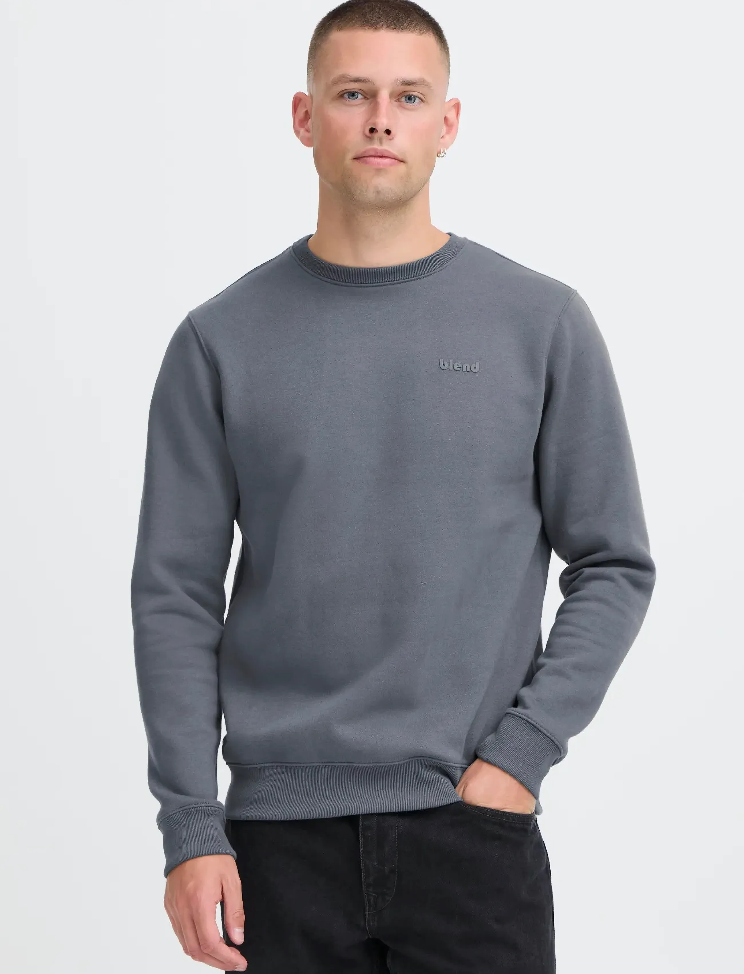 Blend - BHDOWNTON CREWNECK - kollektionen - iron gate - 3