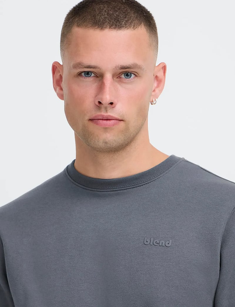 Blend - BHDOWNTON CREW NECK SWEAT NOOS - kollektioner - iron gate - 5