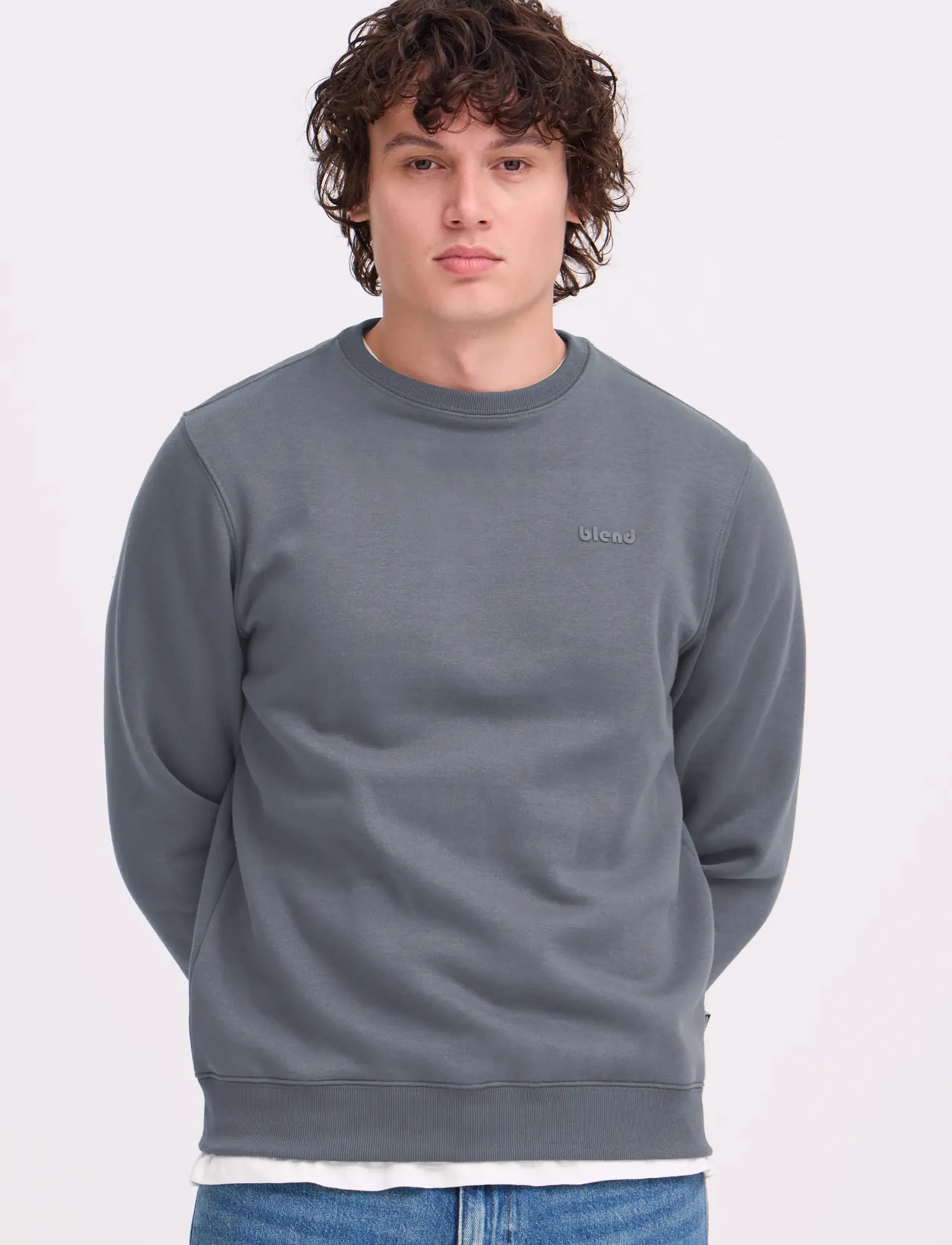 Blend - BHDOWNTON CREWNECK - kollektioner - iron gate - 5