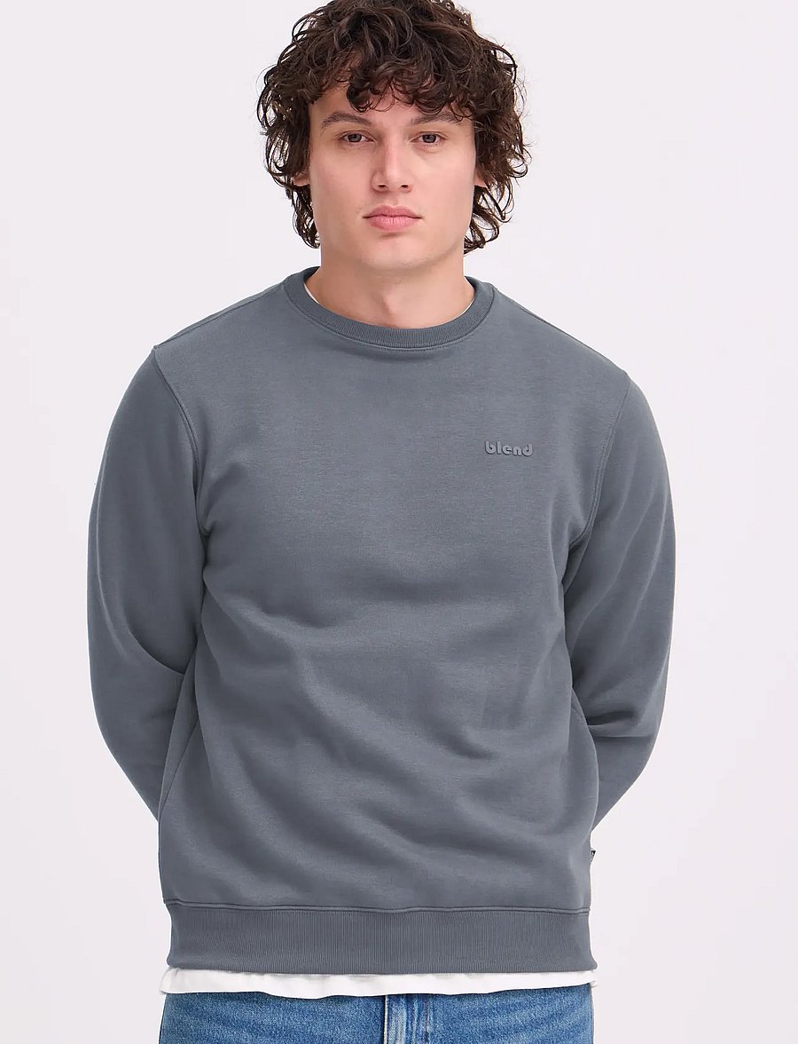Blend - BHDOWNTON CREWNECK - kollektioner - iron gate - 5