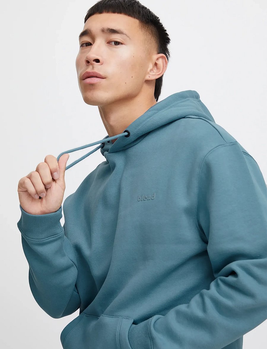 Blend - BHDOWNTON HOOD SWEAT - kapuzenpullover - bluestone - 3