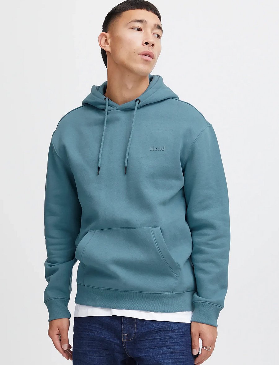 Blend - BHDOWNTON HOOD SWEAT - kapuzenpullover - bluestone - 4