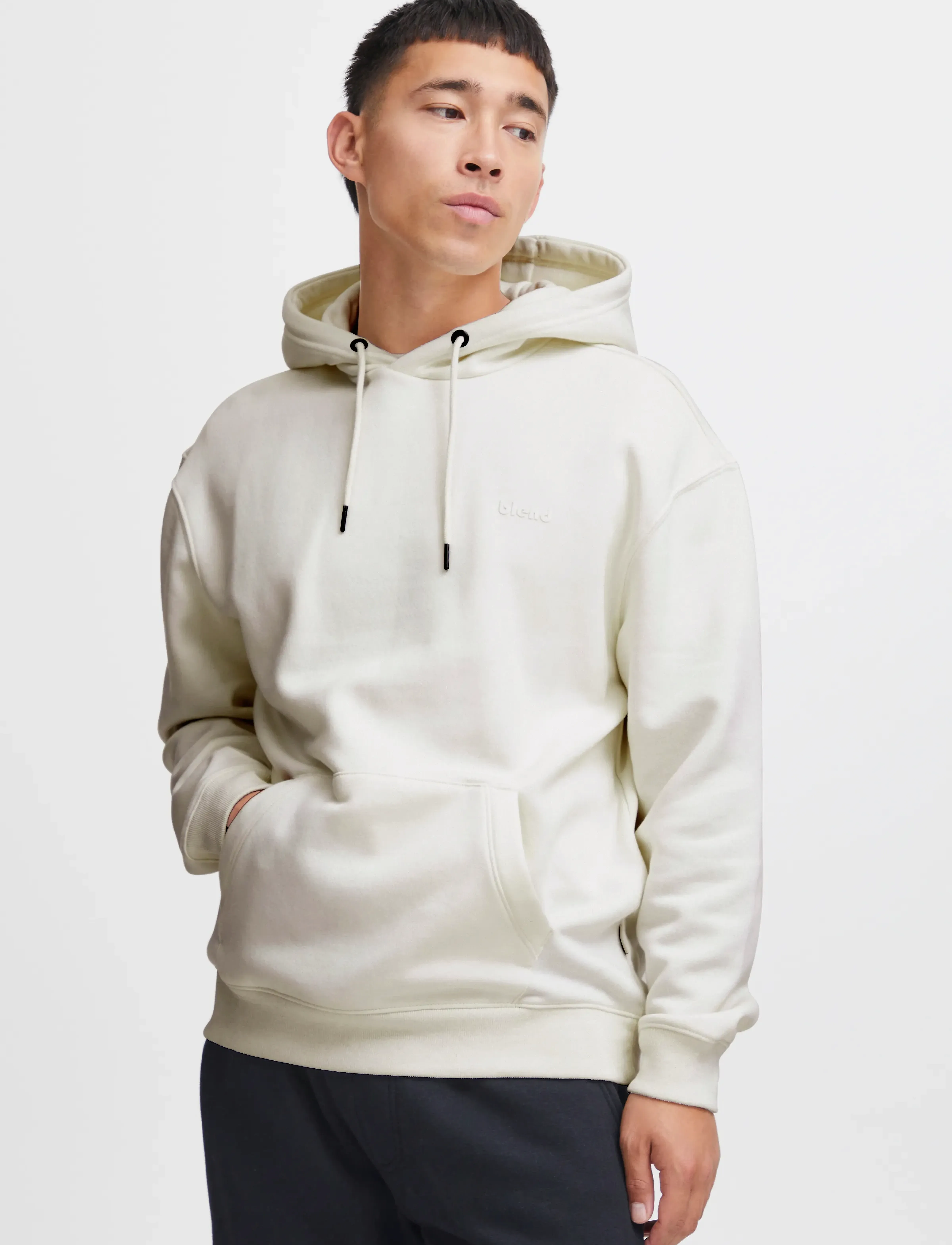 Blend - BHDOWNTON HOOD SWEAT - hoodies - egret - 4