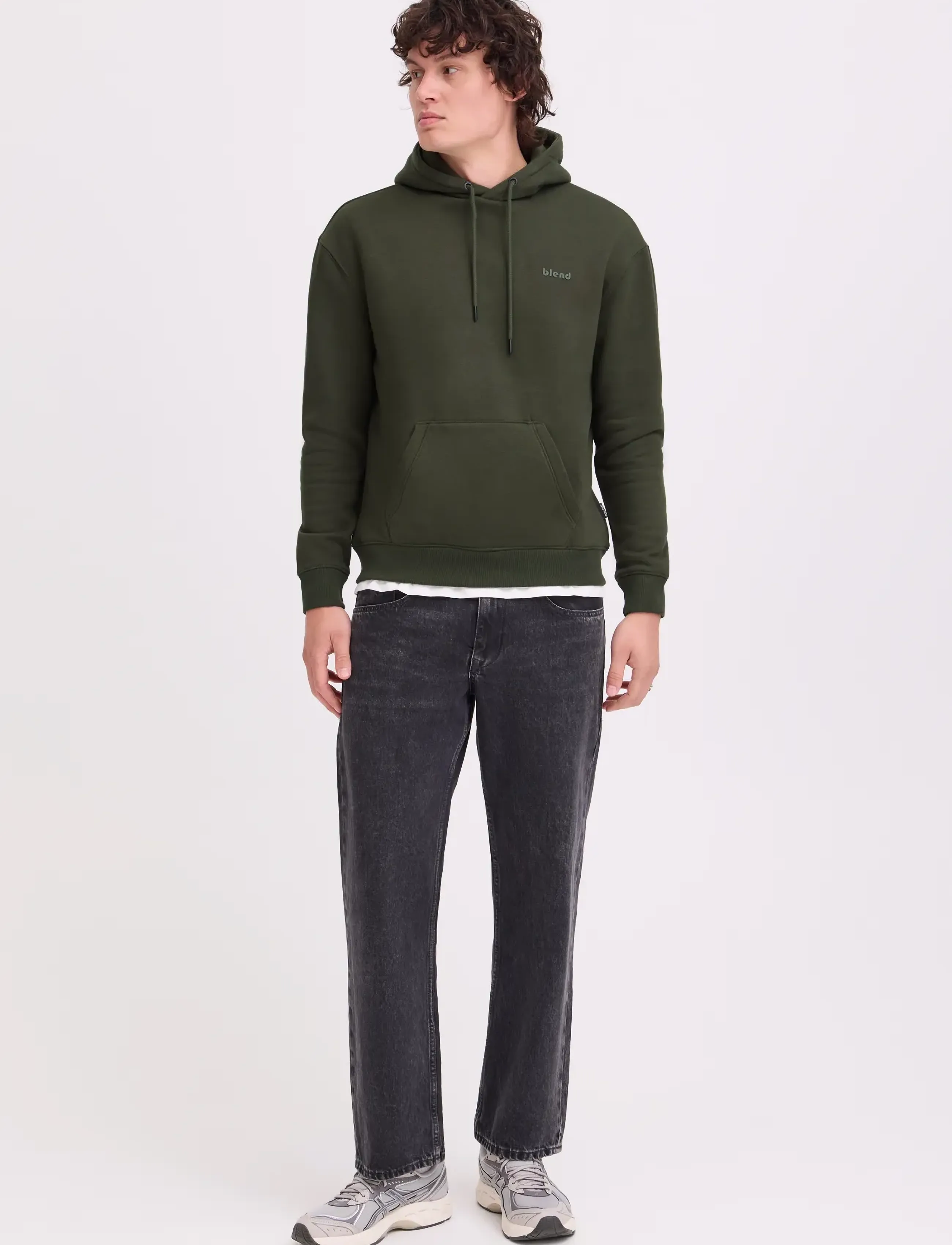 Blend BHDOWNTON HOOD SWEAT - Hoodies - FOREST NIGHT / khaki/green