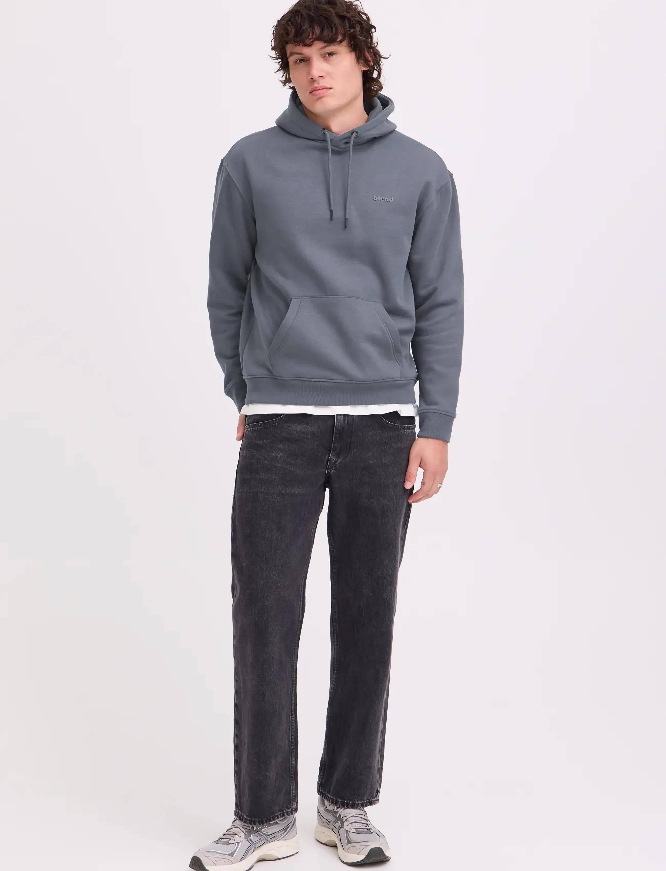 Blend BHDOWNTON HOOD SWEAT - Sweatshirts & Hoodies - IRON GATE / grey