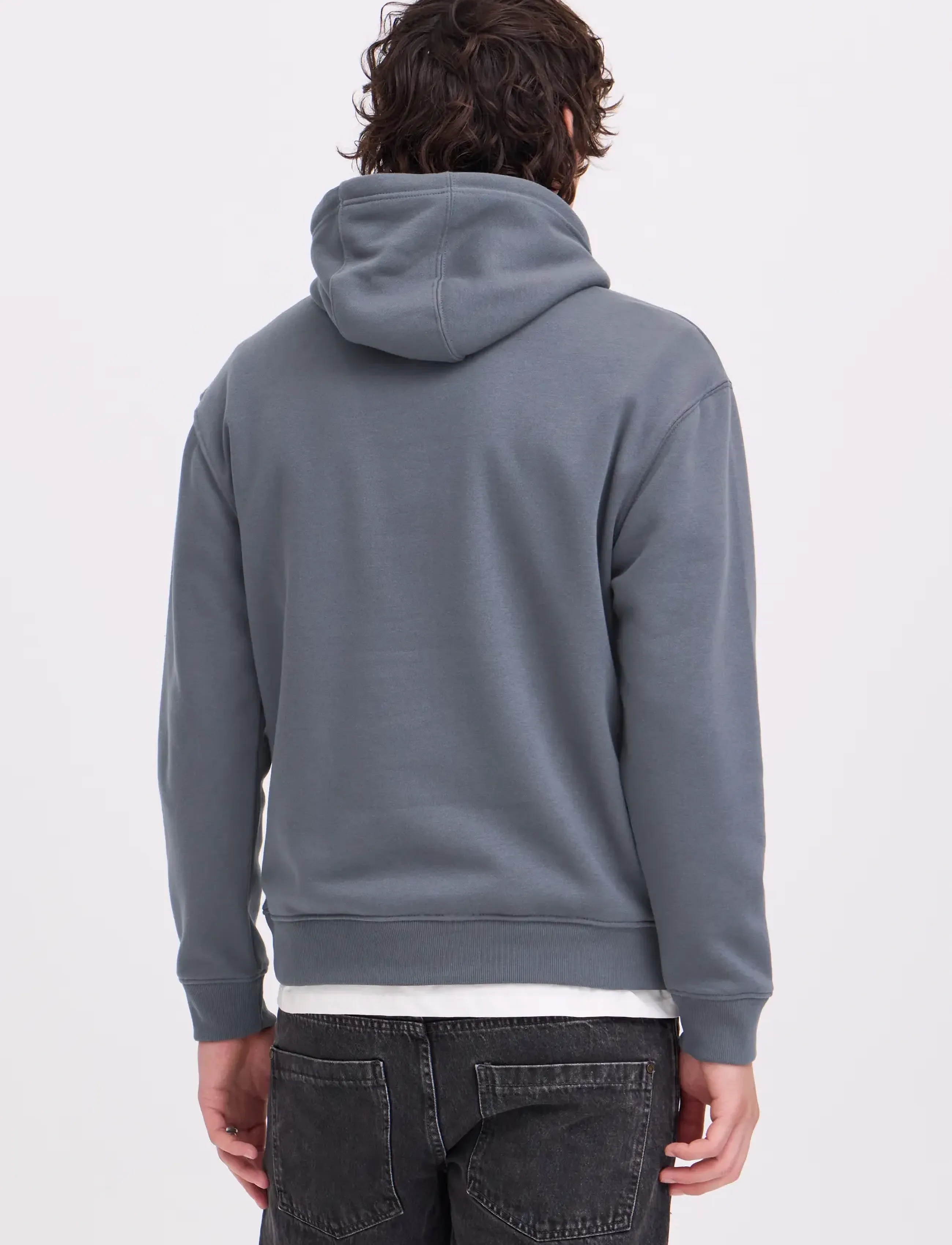 Blend - BHDOWNTON HOOD SWEAT - hoodies - iron gate - 3