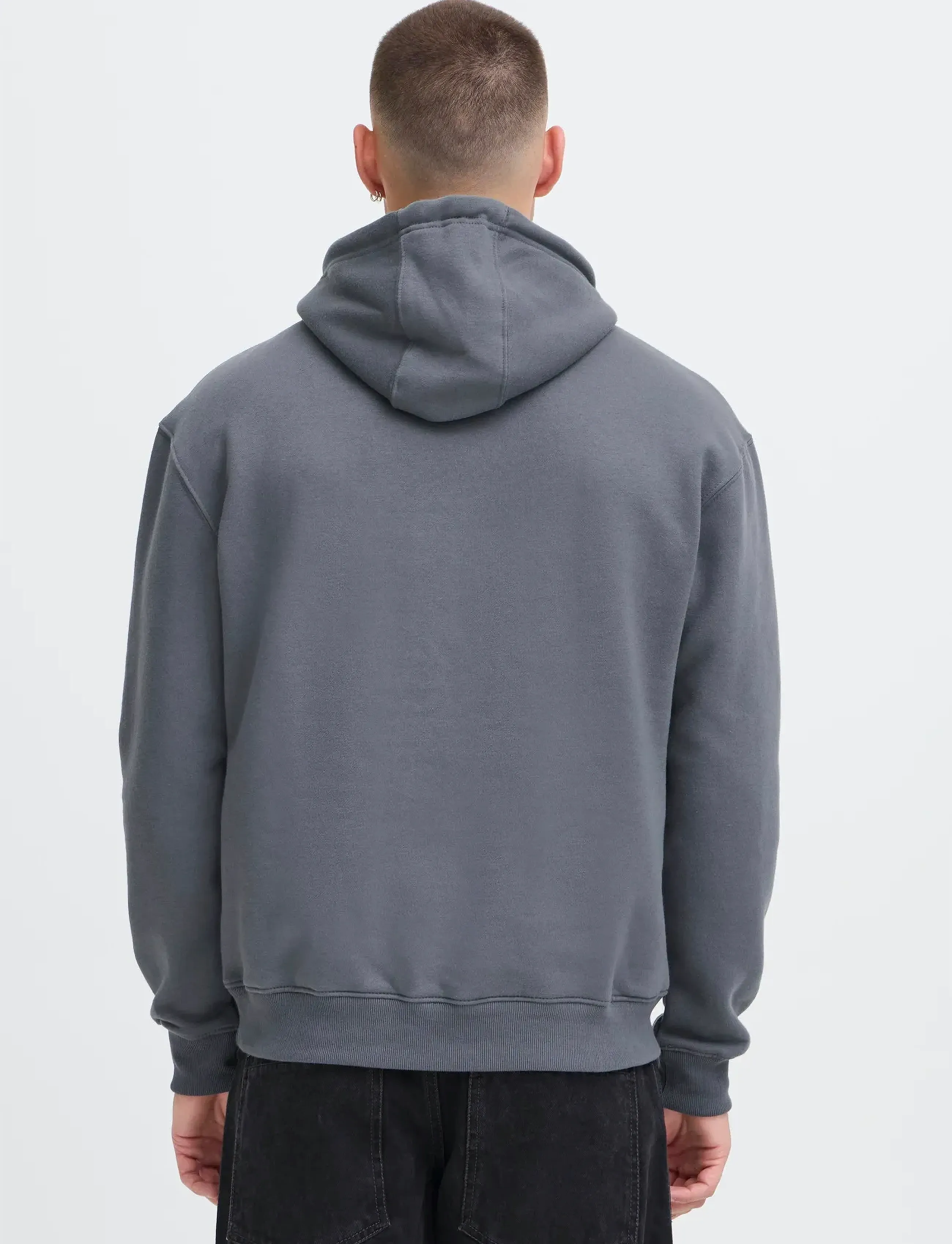 Blend - BHDOWNTON HOOD SWEAT - hoodies - iron gate - 4