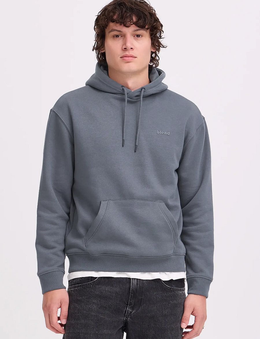 Blend - BHDOWNTON HOOD SWEAT - hoodies - iron gate - 5