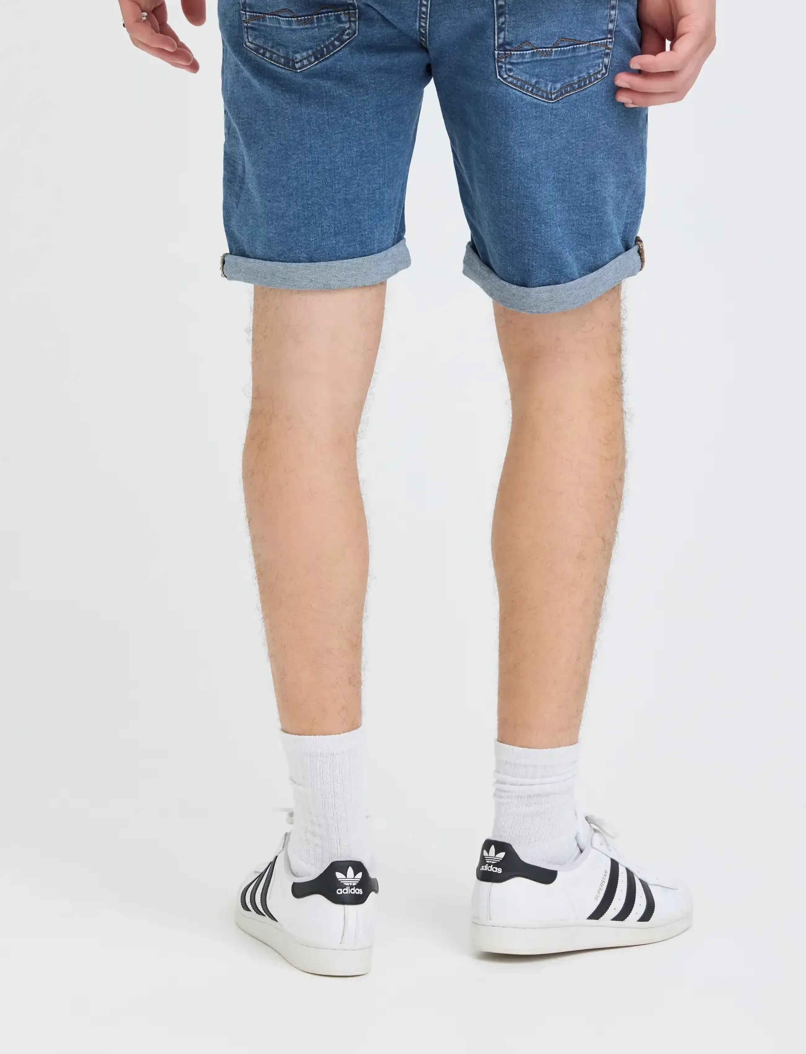 Blend - BHTWISTER 3326 S/REG NOOS - jeansshorts - denim unwashed middle blue - 3