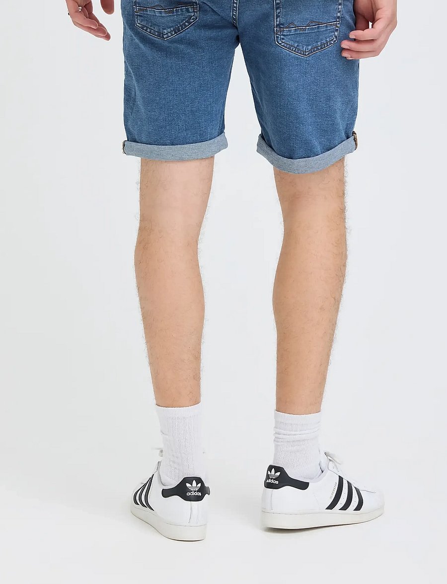 Blend - BHTWISTER 3326 S/REG NOOS - jeansshorts - denim unwashed middle blue - 3